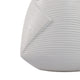 Indoor Outdoor Abstract Flower 8" Planter | White Ribbed Stoneware