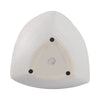 Indoor Outdoor Abstract Flower 8" Planter | White Ribbed Stoneware