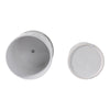 Tuan Planters with Saucers | Set of 2 | White Bubble Texture Ceramic |6,8"