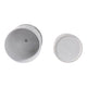 Tuan Planters with Saucers | Set of 2 | White Bubble Texture Ceramic |6,8"