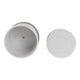 Planter Set of 2 w Saucers | Embossed Daisy Flowers | White Ceramic SBH-21829-03