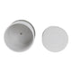 Planter Set of 2 w Saucers | Embossed Daisy Flowers | White Ceramic
