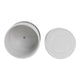 Decorative Planter Set of 2 with Saucers | Bubble Patterned White Ceramic