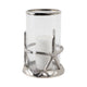 Decorative Starfish Hurricane Candle Holder | 11’’ | Silver Accents SBH-21854