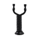 Dual Tapered Candle Holder | Twisted Snake Design | Black Aluminum | 16"