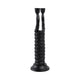 Dual Tapered Candle Holder | Twisted Snake Design | Black Aluminum | 16"