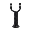Dual Tapered Candle Holder | Twisted Snake Design | Black Aluminum | 16"