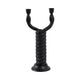 Dual Tapered Candle Holder | Twisted Snake Design | Black Aluminum | 16"