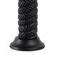 Dual Tapered Candle Holder | Twisted Snake Design | Black Aluminum | 16"