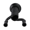 Dual Tapered Candle Holder | Twisted Snake Design | Black Aluminum | 16"