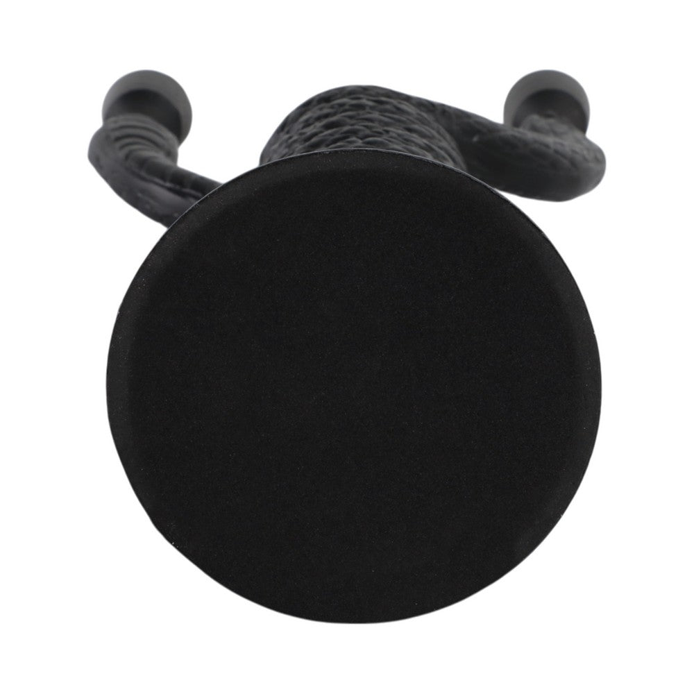 Dual Tapered Candle Holder | Twisted Snake Design | Black Aluminum | 16"