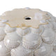 Indoor Outdoor Flower Planter Set of 2 | White Ceramic Seashell Design