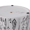 Tulip Set of 2 Planters | Navy Wildflower Field Design | White Terracotta