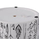 Tulip Set of 2 Planters | Navy Wildflower Field Design | White Terracotta