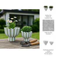 Green, White