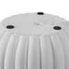 Fluted Planter Set of 2 | Modern Scalloped Edges | White Cement 6 8"