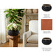 Outdoor Decorative Planter | 3D Textured Bubble | Black | 12" Wide Round
