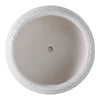 10" Outdoor Footed Planter | Round Shaped Speckled White Terracotta