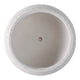 10" Outdoor Footed Planter | Round Shaped Speckled White Terracotta