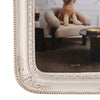 Ural 5x7 Photo Frame | Carved Floral Motifs Beaded Edges | Ivory Resin