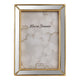 4x6 Photo Frame | Gold Beaded Polyresin Design | Vintage Mirrored Edges