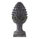 Artichoke Garden Finial Statue | 30" Rustic Moss Gray Finish Polyresin