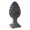 Artichoke Garden Finial Statue | 30" Rustic Moss Gray Finish Polyresin