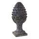Artichoke Garden Finial Statue | 30" Rustic Moss Gray Finish Polyresin
