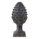Artichoke Garden Finial Statue | 30" Rustic Moss Gray Finish Polyresin