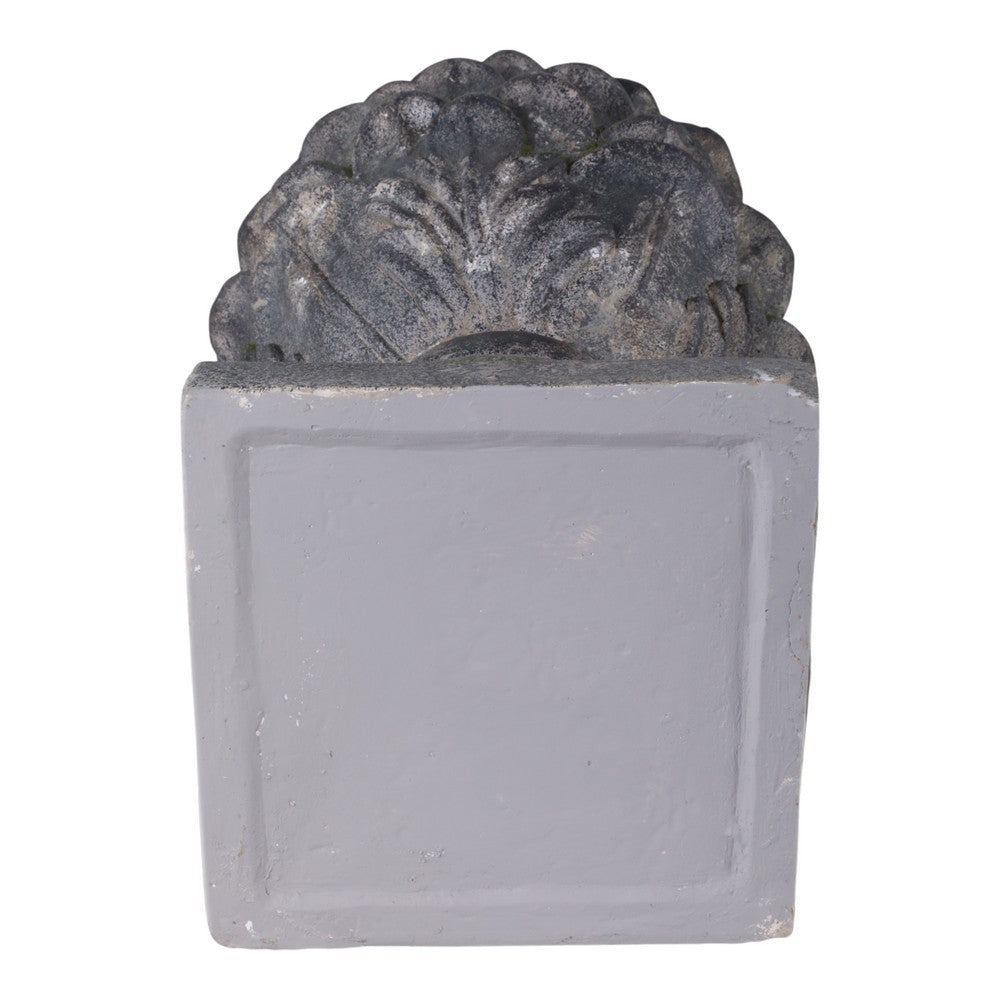 Artichoke Garden Finial Statue | 30" Rustic Moss Gray Finish Polyresin