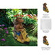 Arlin Statuette Dog & Cat on Solar Scooter | Multi Color Polyresin 17"