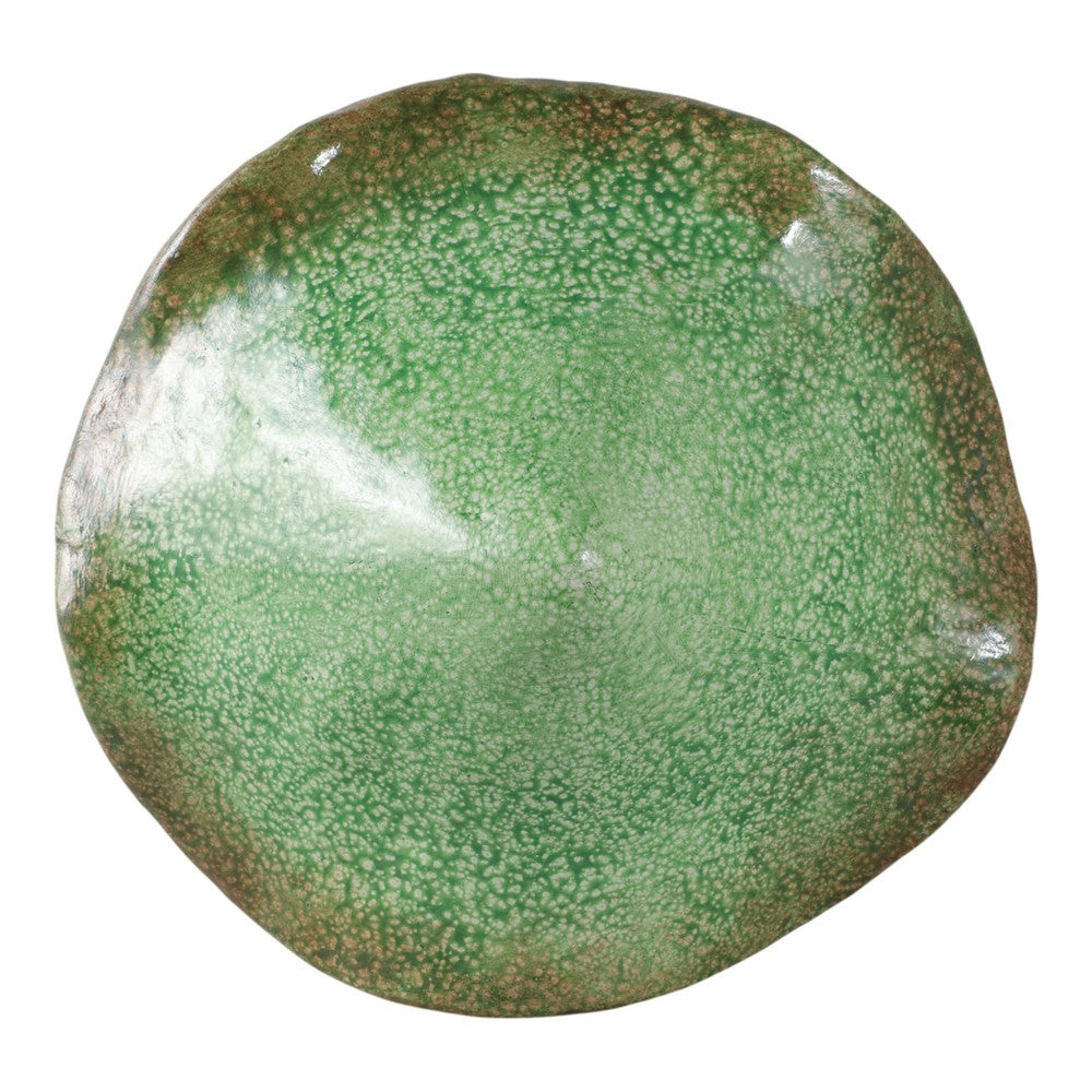 Outdoor Decor Garden Mushroom Statuary | 16" Green White Resin