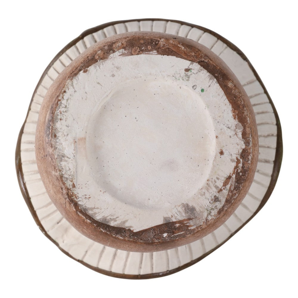 Outdoor Decor Garden Mushroom Statuary | 16" Green White Resin