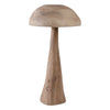 Outdoor Garden Decorative Mushroom | Brown Wood Grain Finish | 32"