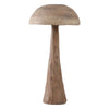 Outdoor Garden Decorative Mushroom | Brown Wood Grain Finish | 32"