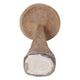 Outdoor Garden Decorative Mushroom | Brown Wood Grain Finish | 32"