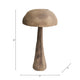 Outdoor Garden Decorative Mushroom | Brown Wood Grain Finish | 32"