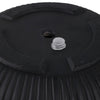 Mackz Set of 3 Round Planters | Vertical Ribbed Black Resin | 11,14,18"