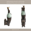 Decorative Hippo Garden Statue | Joyful Feet in The Air | 17" Bronze