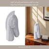 Orany Modern Horse-Head Sculpture | Carved Details | White Resin 12"