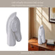 Orany Modern Horse-Head Sculpture | Carved Details | White Resin 12"