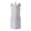 Orany Modern Horse-Head Sculpture | Carved Details | White Resin 12"