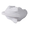Orany Modern Horse-Head Sculpture | Carved Details | White Resin 12"