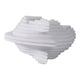 Orany Modern Horse-Head Sculpture | Carved Details | White Resin 12"