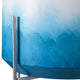 Planter on Stand Set of 2 | Raised Design | Blue & White Gradient | Iron