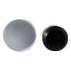 Outdoor Decorative Planters Set of 2 | White Brushstrokes Art | Black Iron