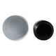 Outdoor Decorative Planters Set of 2 | White Brushstrokes Art | Black Iron