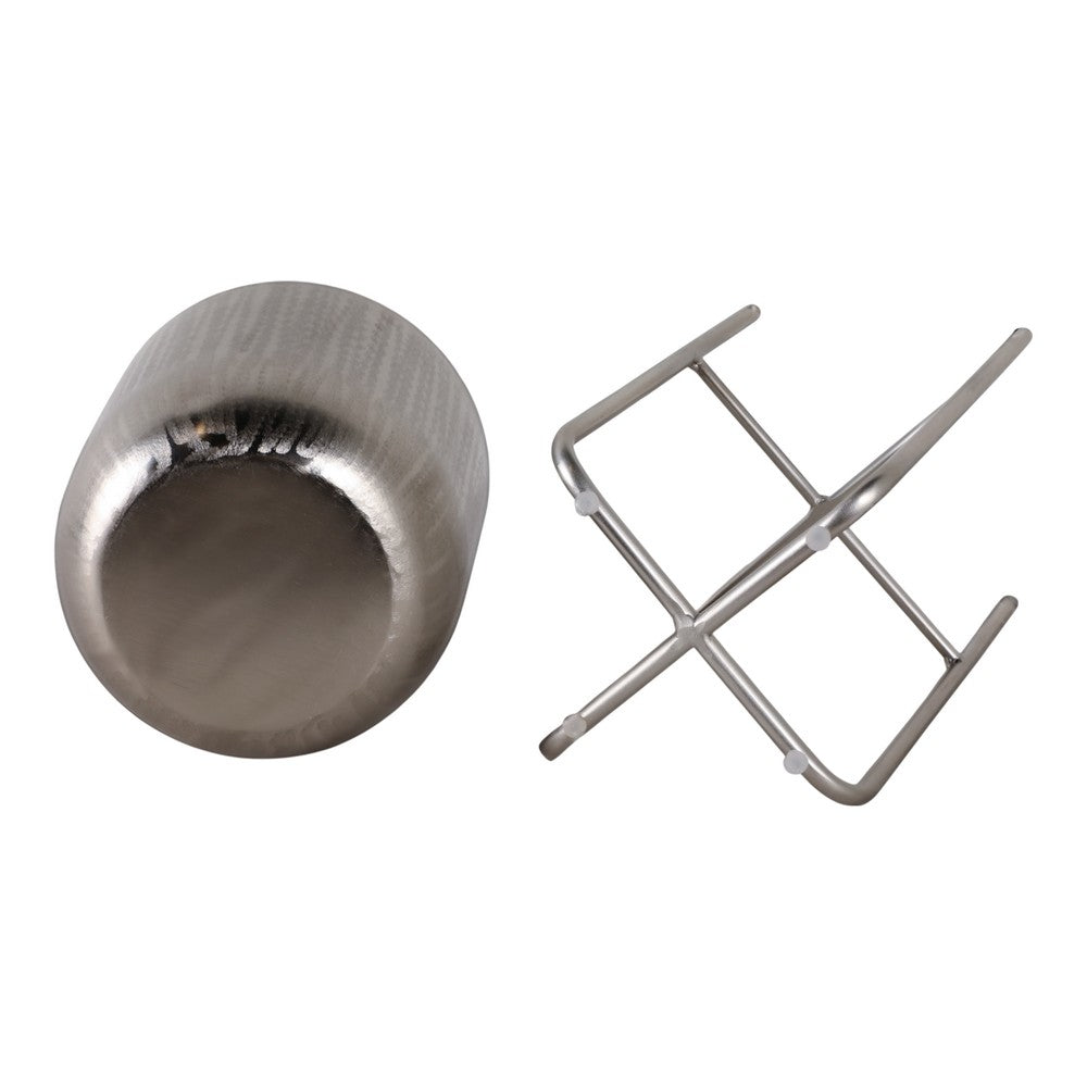 Garden Planter Set of 3 | Silver Iron X Frames | 15/20/27"