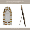 Decorative Arch Photo Frame | Ivory Resin & Brown Wood Inlay | 4 x 6"