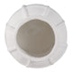 Decorative Vase | Round Shape Windowpane Pattern | White Paper Mache